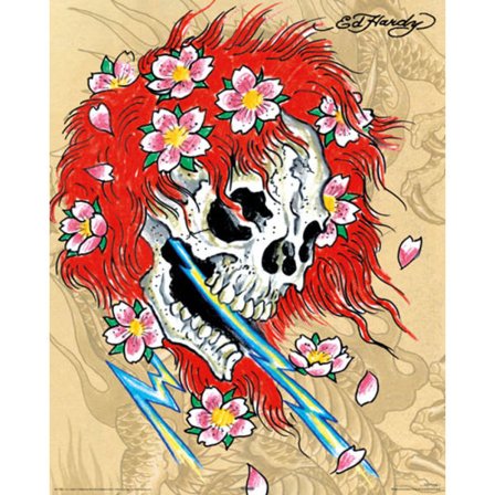 Ed Hardy Poster Redhead