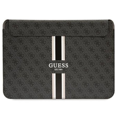 Guess 4G Printed Stripes-deksel for en 16-tommers bærbar PC - svart
