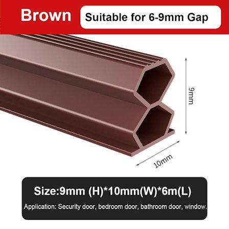 6M Dørgap tetningslist Vindutrekk utelukker