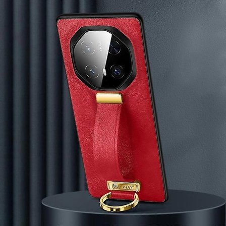 PC Hybrid PU Textur Skal Kompatibelt med Huawei Mate 70 RS Ultimate-xindaren