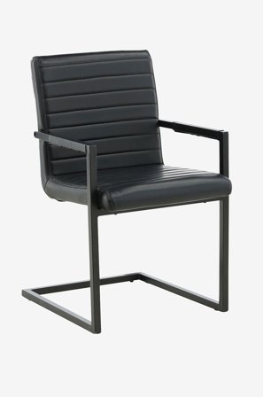 Venture Home - Spisebordsstol Art 2-pak - Sort - Stole - Fra Homeroom