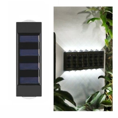 2LED Ni-MH Solcellslampor för utomhusgård Trädgårdsdekoration Vägglampa