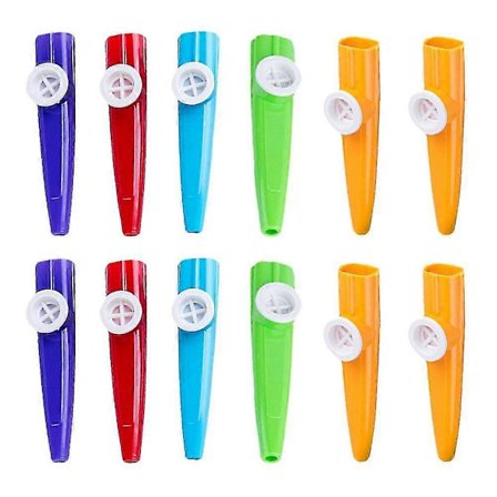 12 stk. Bedårende perkusjonsleker Kazoo-leker Barne-kazoo-leker (tilfeldig farge)