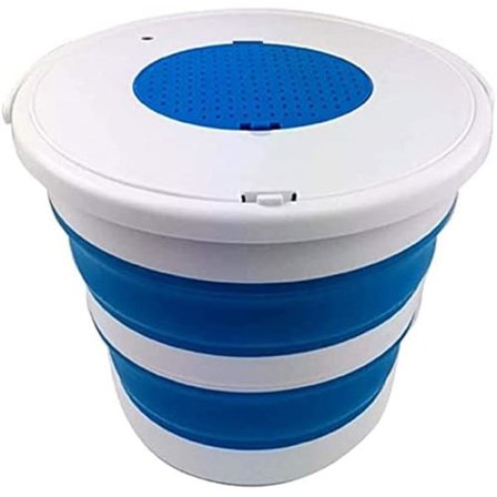 10L sammenleggbar bøtte plastlokk fiskeutstyr plast-bærbar Pa