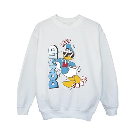 Disney Boys Donald Duck Cool Sweatshirt 5-6 år Vit