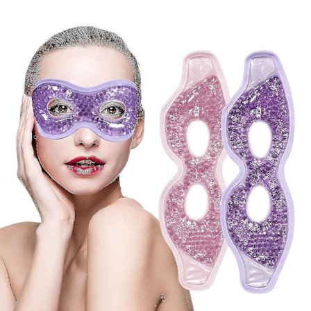 2 kpl Geeli Silmänaamio Uudelleenkäytettävä Lämmin Kylmä Kompressiopakkaus Silmäterapia, terapeuttinen Geeli Eye Spa -tyyny