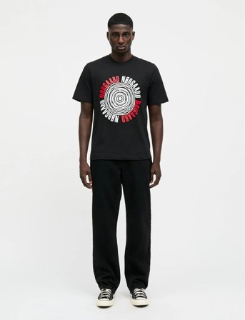 Mads Nørgaard Cotton Jersey Spiral Frode Tee - Black - L