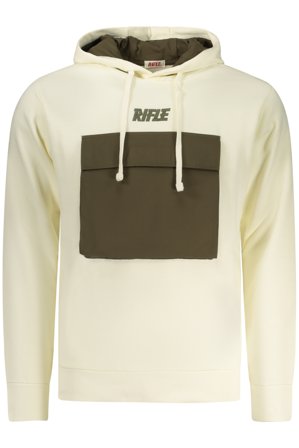 Rifle Felpa Senza Zip Uomo Bianco
