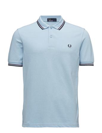 Twin Tipped Fp Shirt Polos Short-sleeved Blå Fred Perry