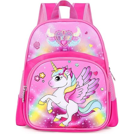 Jente Ryggsekk, Vanntett Enhjørning Ryggsekk for Barn, Barn Skole