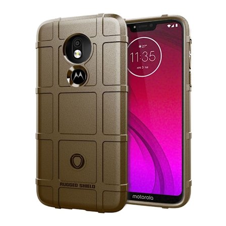 Motorola G7 Power anti-shock fodral - Brun