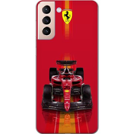 Kompatibelt Mobilskal till Samsung Samsung Galaxy S21 Ferrari Formel 1-bil i ikonisk röd design med sportig precision