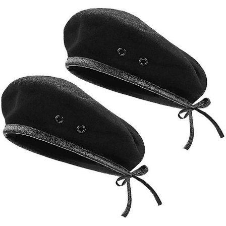 Uldbløde Bærret. Herre- og Damebærret med Læderkant - Justerbar