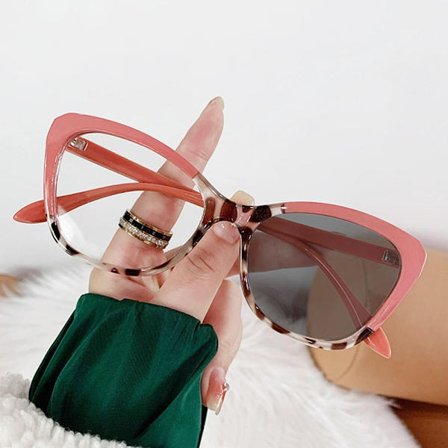 Anti-Blue Light Briller Firkantede Briller PINK PINK