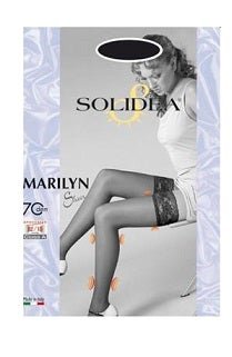 Solidea Marilyn 70 Sheer Calze Autoreggenti Nero 2