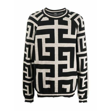 Balmain Tröja svart, Herr, Herr, Storlek: L