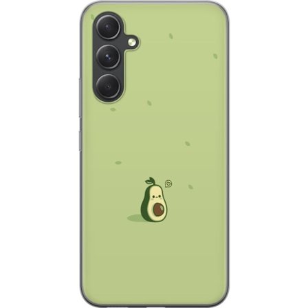 Kompatibelt Mobilskal till Samsung Samsung Galaxy S24 FE Söt Avokado Tecknad film i gröna toner, gulligt och modernt motiv perfekt för en lekfull s