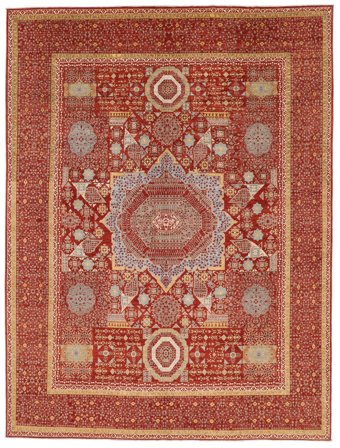 Mamluk Rug Modern Dark Red/Brown Large (Wool, Afghanistan)