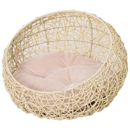 Rootz Cat House tyynyillä - beige - PVC, metalli, pellava - 22,05 cm x 22,05 cm x 13,78 cm