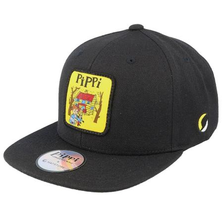 Pippi Langstrumpf - Schwarz snapback Cap - Kids Pippi Cover Black Snapback @ Hatstore