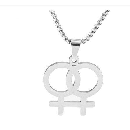 Enkel statement stolthedssmykke til kvinder, piger, lesbiske, LGBT-stolthedshalskæde