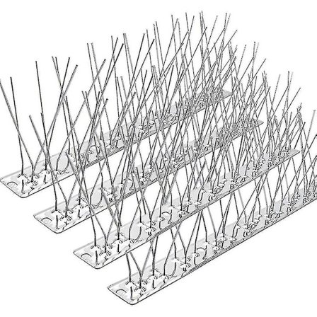 5 striper fuglespigger for duer småfugler, rustfritt stål fuglespigger - ikke mer fuglereir og bæsj - demonterte pigger