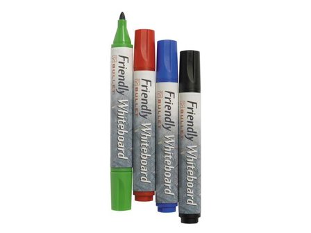 Friendly Whiteboardpenna rund 4/fp - Lyreco - Kontorsmaterial - Pennor - Whiteboardpennor - Rund spets