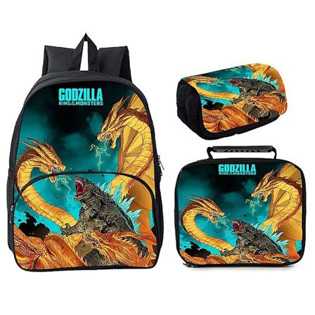 3st Godzilla vs Student Skolväska Handväska Pennväska