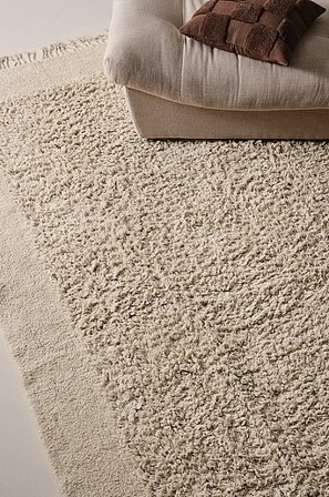 Jotex - Katoenen Vloerkleed 250x350 Cm Gebroken Wit Gebroken wit - TOSHKA - Koop Katoenen vloerkleed bij Jotex