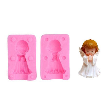3D Engel Dreng Pige Silikoneform DIY Lys Sæbe Chokolade Slik Bageværktøj