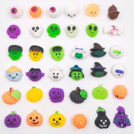 24 st Mochi Squishy Leksaker (Stil slumpmässigt), Mini Kawaii Squishies för