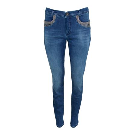 2-Biz Jeans Thita - pant blå, Dam, Dam, Storlek: M