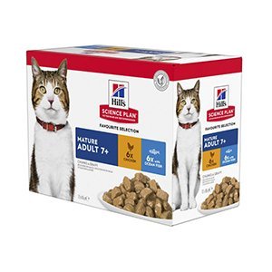 Hills SP Cat Mature, Chicken & Ocean Fish, 12x85g