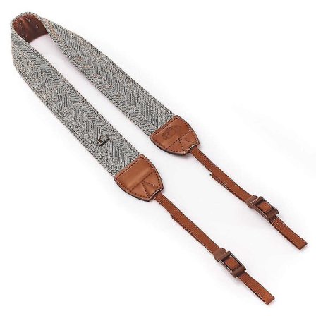 Kamerarem, Skulderrem, Vintage (2 stk., Brun)