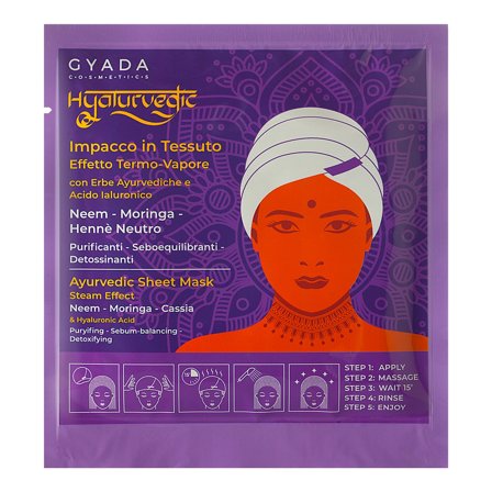Gyada Cosmetics Hyalurvedic Impacco Ayurvedico In Tessuto Purificante 60ml - Maschera Purificante Capelli