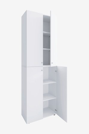 VCM - Vcm Skoskap Lona 2Xl hengslede dører - Hvit - Skoskap - Fra Homeroom