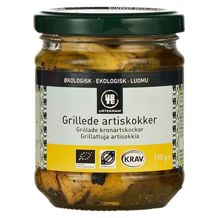 Urtekram Artiskokker grillede i olie Ø 190 g, Helse & Madvarer, Madvarer, Konserves