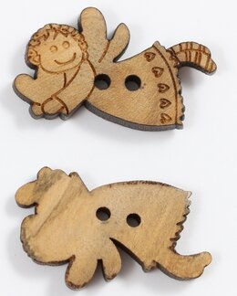 Knapp tre Engel 15x25 mm - New Old Company