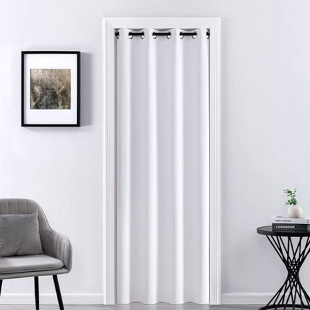 1 vit mörkläggningsgardin - 120 x 180 cm