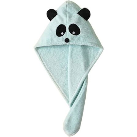 1 stk. Blått Mikrofiber Håndkle for Barn, Hårhåndkle for Kvinner og Barn, Rasktørkende