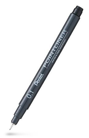 Pentel Fineliner Pointliner 0,1mm svart - Lyreco - Kontorsmaterial - Pennor - Finelinerpennor