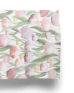 Kappe metervare med multibånd Ljuvligt Rosa