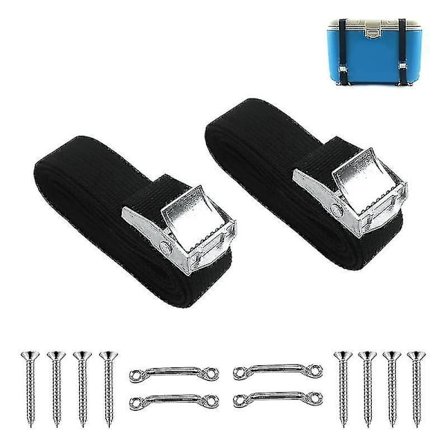 Akkujen kiinnityshihnat Akkujen kiinnityshihnasarja Hihnat ruostumattomasta teräksestä valmistetulla nokkasoljella