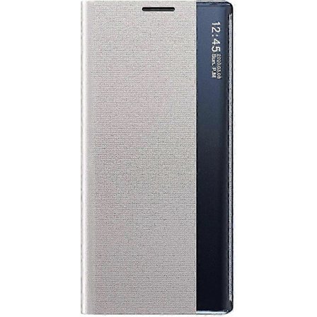 Samsung Galaxy S20 FE Premium Lær Smart View Flip Cover - Stilig Speilvindu, Slitesterkt Telefondeksel