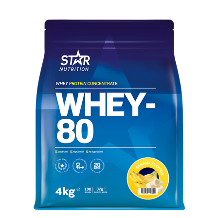 Star Nutrition Whey-80 Vassleprotein 4 kg