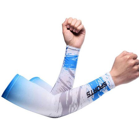 Ice Silk Arm Sleeves Cover Sports Running UV Solskydd Ut