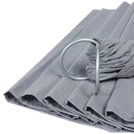 KLB-vauvan kantoreppu ja rengasliina, säädettävä verkkovauva harmaa