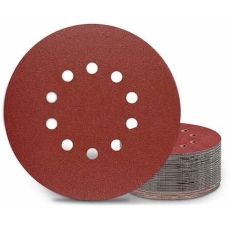 225 mm hiomakiekot, 25 kpl P150 hiomapaperia 10 reiällä, pitkäkaulaisille hiomakoneille, kipsilevyhiontakoneille ja Giraffe-hiontakoneille