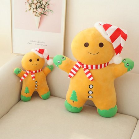 30 cm joulu piparkakku mies tyyny pehmeä pehmolelu sohva tyyny A one size