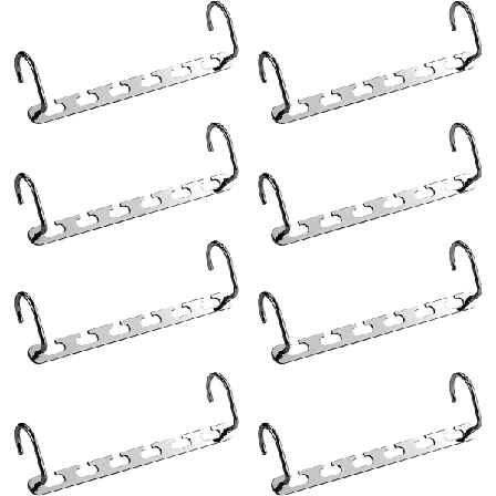 8-pack multihängare, klädhängare
